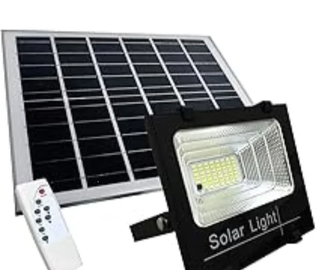 Faro Solare LED 100W con Pannello e Telecomando