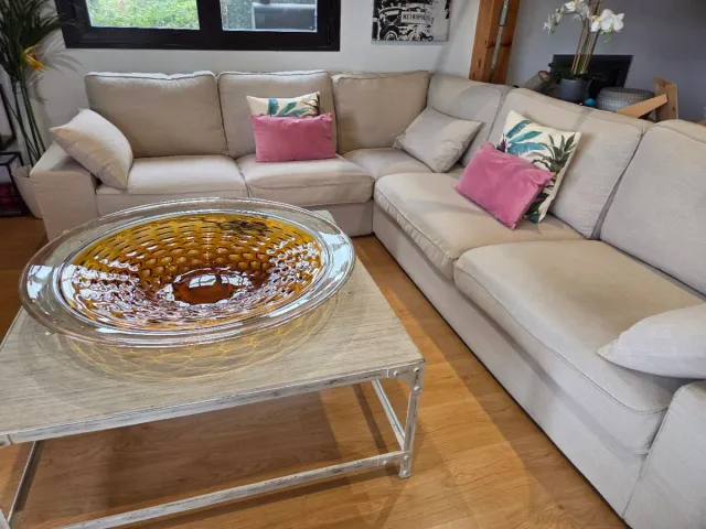 Sofá Esquinero IKEA KIVIK Beige