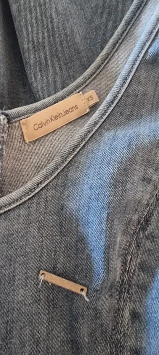 Vestido Jeans Calvin Klein Azul