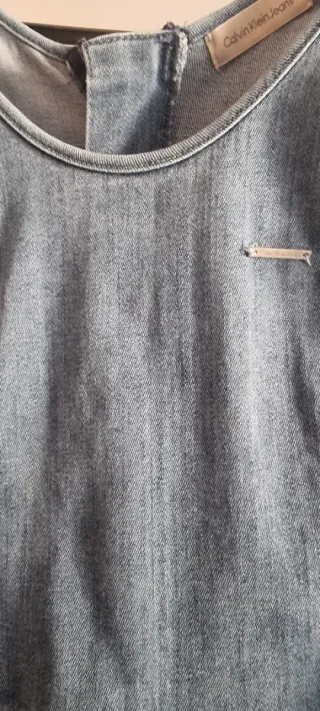 Vestido Jeans Calvin Klein Azul