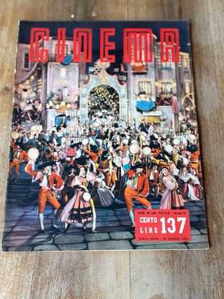 Set 3 riviste Cinema Nuovo e Cinema Vintage