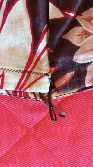 Gonna vintage lino e seta