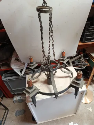 Candelabro Forja Medieval Circular