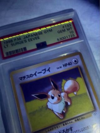 Eevee Lt. Surge 1998 PSA 10 Japonesa