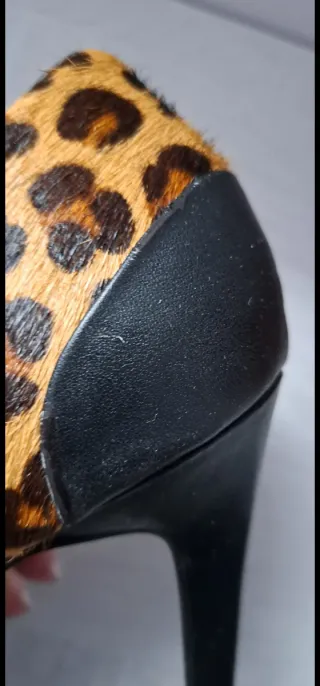 Zapatos Zara Tacón Animal Print