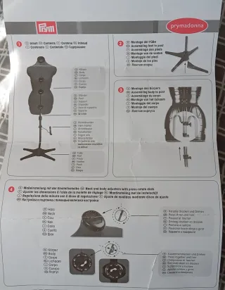 Maniquí de Costura Ajustable Prymadonna