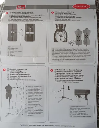 Maniquí de Costura Ajustable Prymadonna