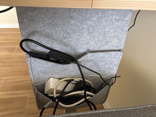 Mesa escritorio elevable madera y metal