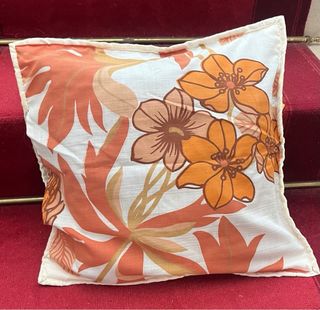 Almofada Patchwork Tecido Cetim Amarelo Branco