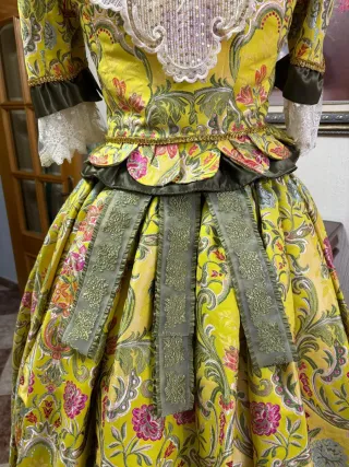 Vestido de fallera multicolor talla única