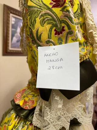 Vestido de fallera multicolor talla única