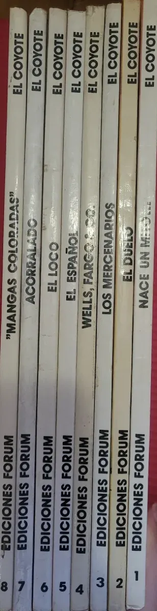 Lote de 8 cómics “El Coyote” Ediciones Forum 1983