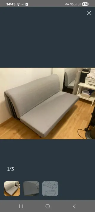 Sofá Cama Gris Ikea