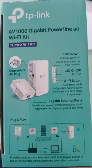 TL-WPA7517 KIT - Powerline Wi-Fi 5 AC1200