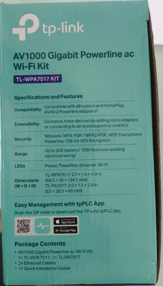 TL-WPA7517 KIT - Powerline Wi-Fi 5 AC1200