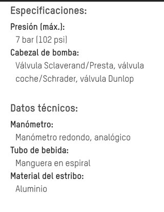 Bomba de pie SKS AIRSTEP