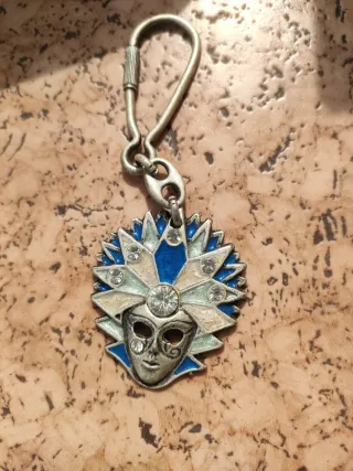 Portachiavi Maschera Veneziana con Strass