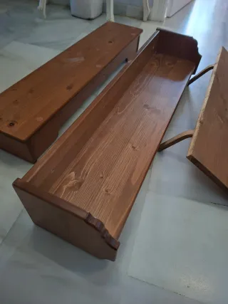 Lote 4 Estanterías Madera.