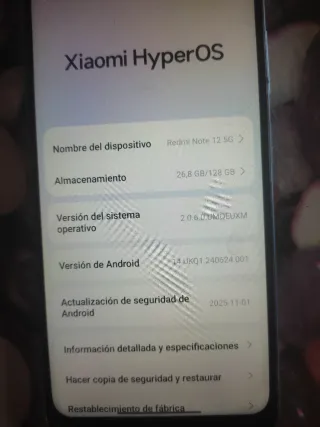 Xiaomi Redmi Note 12 5G Dorado