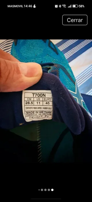 Asics Gel Nimbus 2019 Talla 45
