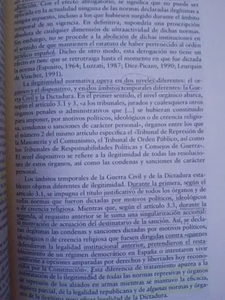 Derecho y memoria histórica