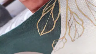 Funda Cojín Diseño Abstracto Hojas