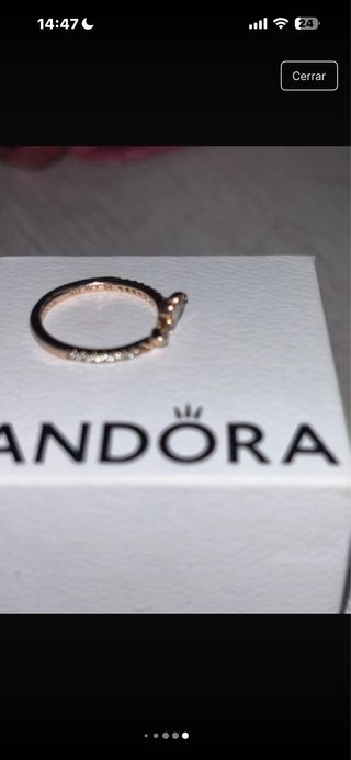 Anillo Pandora dorado