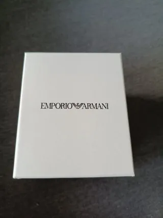 Reloj Emporio Armani Cronógrafo Negro/Plata NUEVO