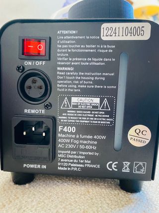 Máquina de Humo BOOMTONE F400 400W