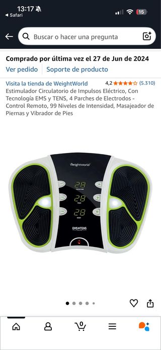 Aparato de circulación EMS TENS