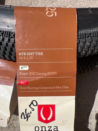 Cubiertas NUEVAS 26x2,25 Onza RC2 R-XIII racing