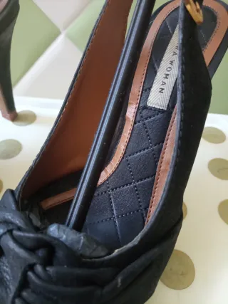 Zapatos tacón Zara negro talla 36