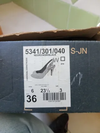 Zapatos tacón Zara negro talla 36