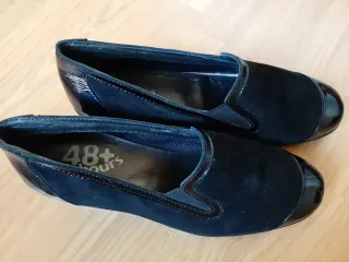 Zapatos cuña señora negros T.39-40