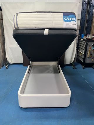 Letto con contenitore e materasso 90x180