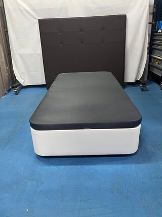 Letto con contenitore e materasso 90x180