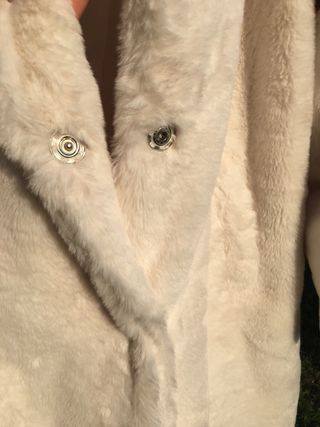 Abrigo largo 3 Desy blanco nuevo