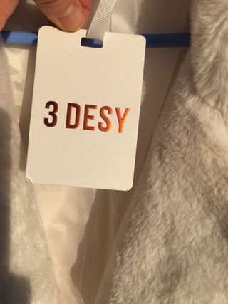 Abrigo largo 3 Desy blanco nuevo