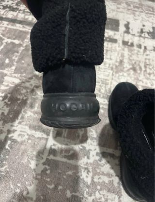 Stivali Hogan neri in camoscio