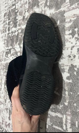 Stivali Hogan neri in camoscio