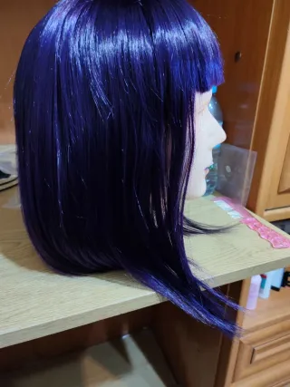 peluca cosplay kuroe shizuku fern ferun morado cor