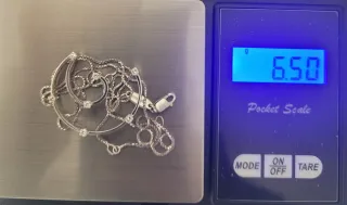 Collana Oro Bianco 18k e Diamanti Design Spirale