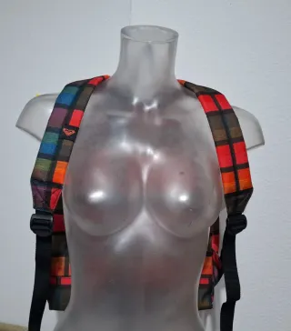 Mochila Roxy Cuadros Multicolor