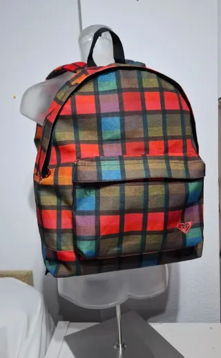 Mochila Roxy Cuadros Multicolor