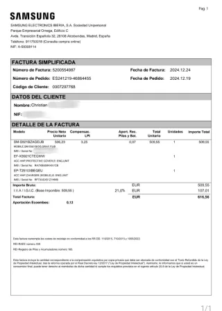 Samsung Galaxy S24 256GB 8GB RAM