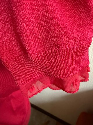 Blusa Cortefiel Roja Talla M