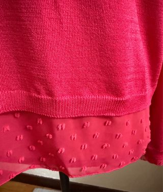 Blusa Cortefiel Roja Talla M