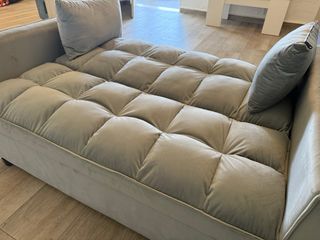 Sofá cama gris 2 plazas 138cm