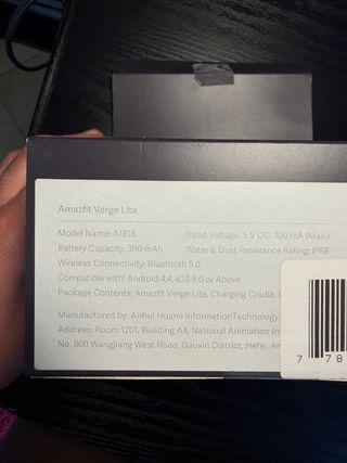 Amazfit Verge Lite Smartwatch Grigio