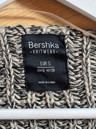 Chaqueta de punto oversize Bershka